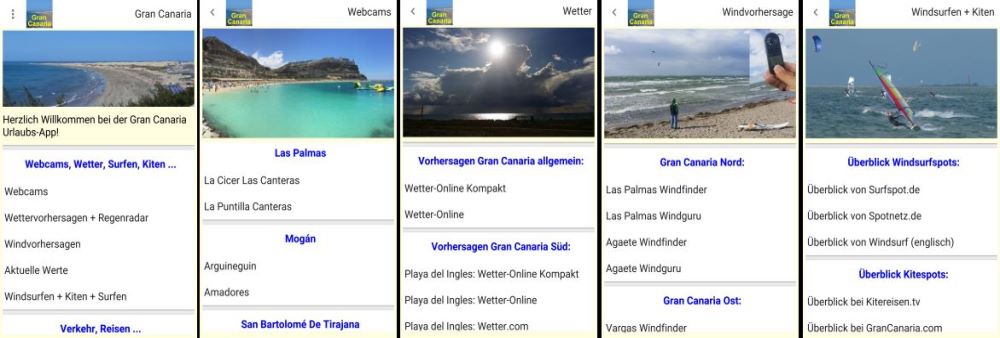 Gran Canaria App Screenshots